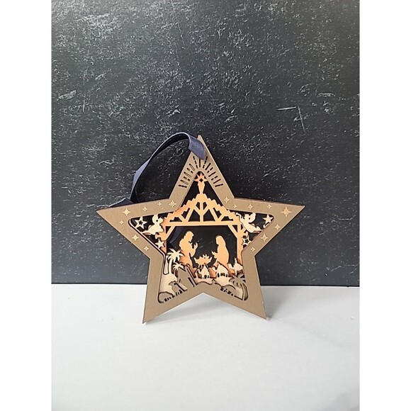 Nativity Scene Christmas Ornament - Picture 1 of 10